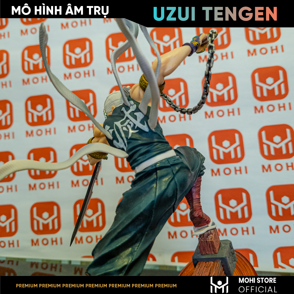 Mô Hình Uzui Tengen chiến đấu ver 2 cao 27cm - Full box - Kimetsu No Yaiba - Có Hộp Màu