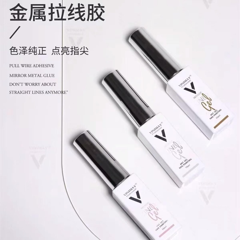 Gel vẽ cọ nét Metan Vinimay cọ vẽ metan - vẽ móng nail