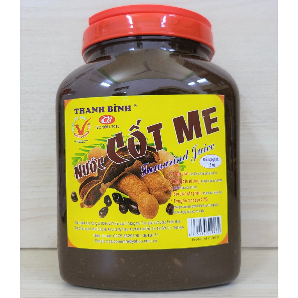 (HỦ LỚN 1.2 Kg) NƯỚC CỐT ME THANH BÌNH Mashed Tamarind Juice