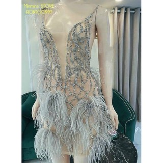 ĐẦM BODY DÍNH LÔNG CAO CẤP ( kèm ảnh thật )