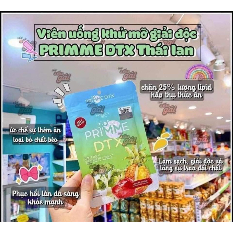 Gói 60viên giảm mỡ Dtx primme thái lan
