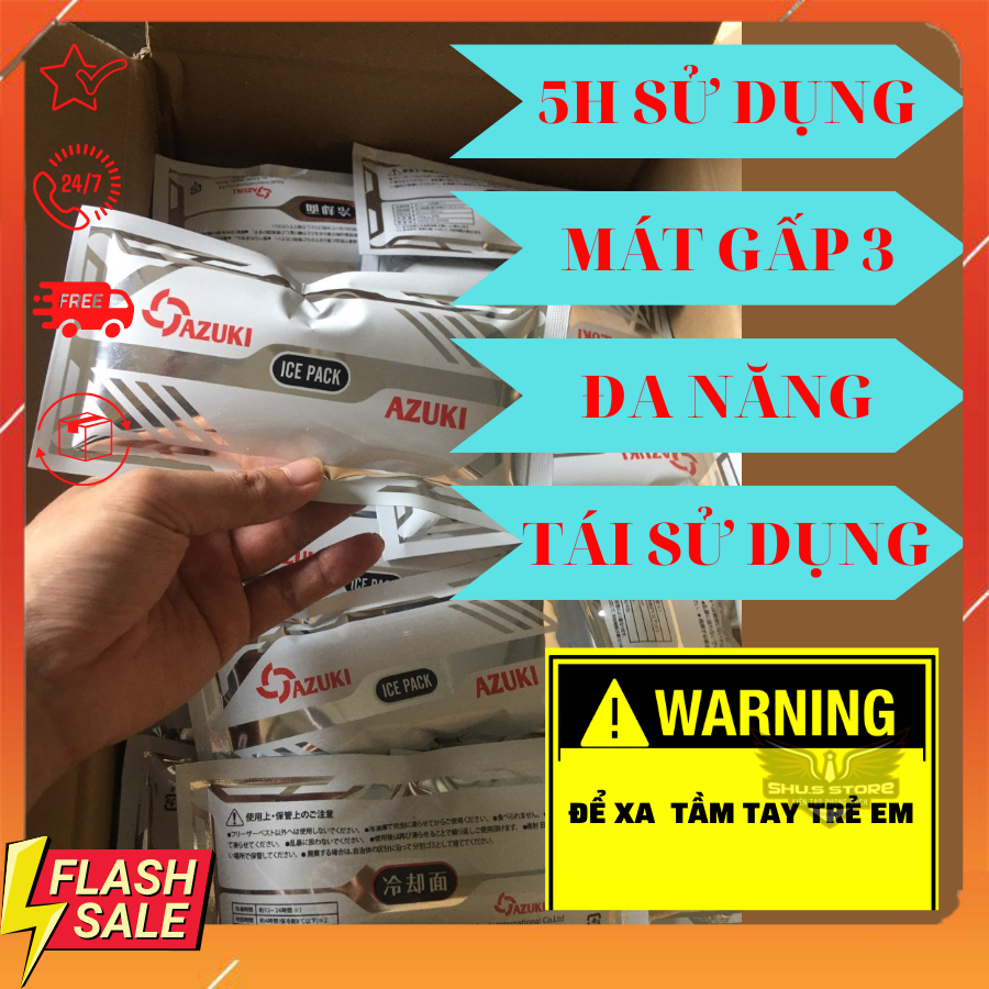 Đá Gel Khô Làm Mát Sử Dụng Cho Áo Điều Hoà, Đá Gel Khô Quạt Điều Hòa mát gấp 3, thời gian sử dụng 5 tiếng