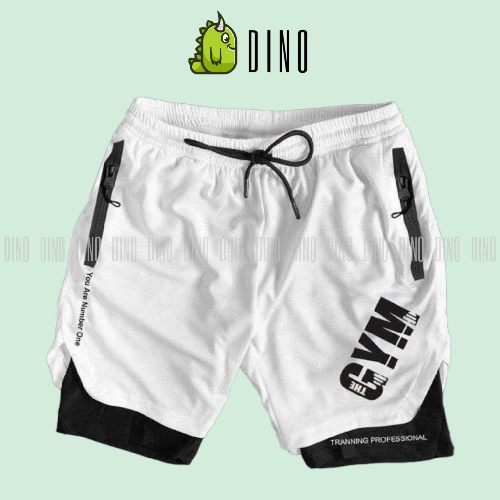 Quần Short The Gym Thể Thao Nam Vải Mè [ĐỒ TẬP GYM NAM]