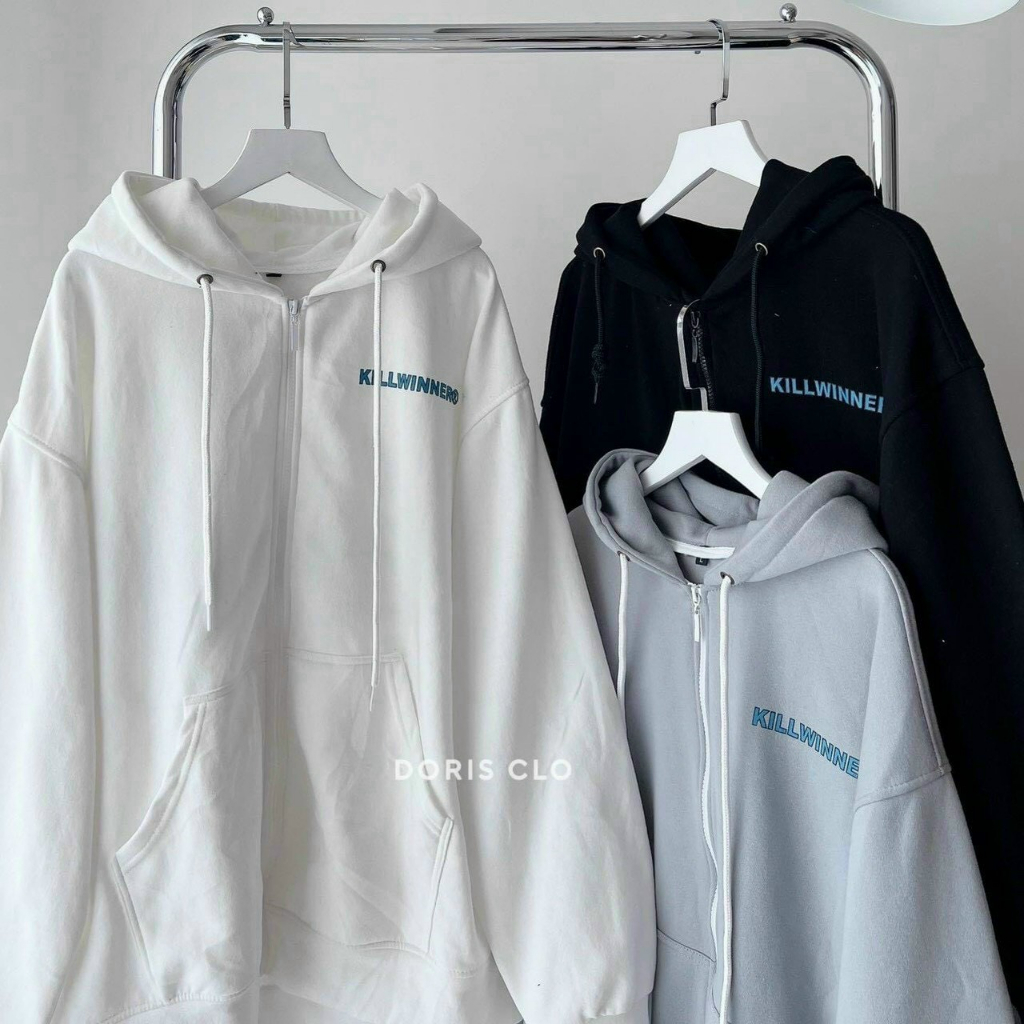 Áo Khoác Nỉ Nam Nữ From Rộng Thêu Chữ 2 Mặt LK8009JH