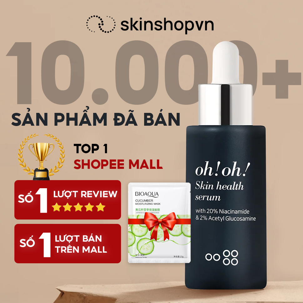 Tinh Chất Dưỡng Sáng Da, Giảm Thâm Nám oh!oh! Skin Health Serum (Niacinamide & Acetyl Glucosamine) (30ml)