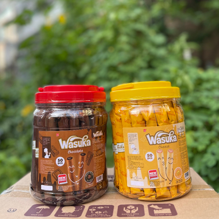 Bánh Quế Wasuka Premium Rolled Wafer Vị Chocolate