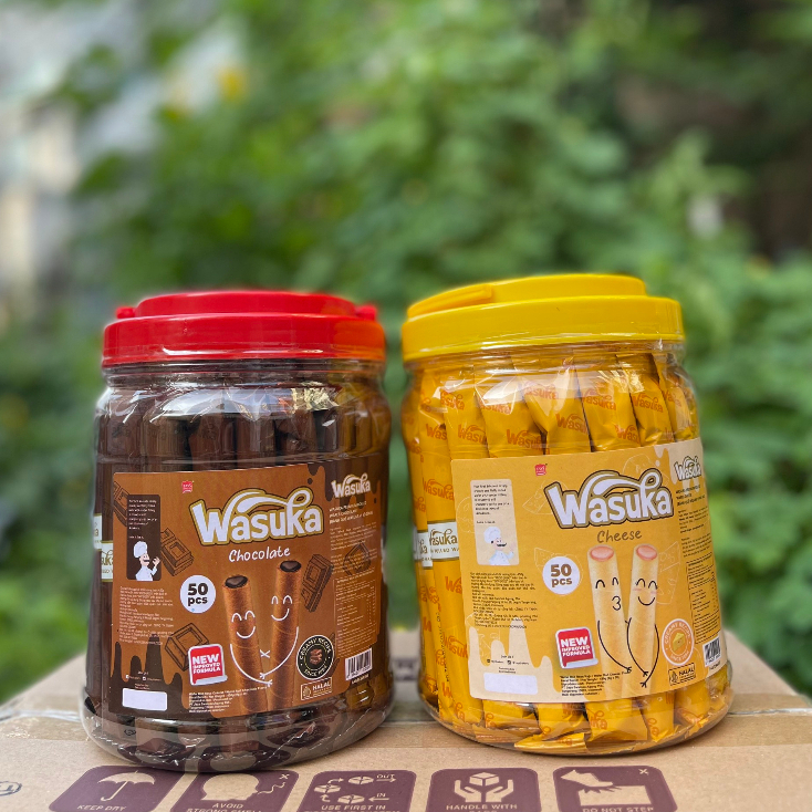 Bánh Quế Wasuka Premium Rolled Wafer Vị Chocolate
