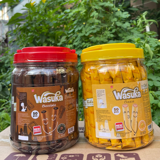 Bánh Quế Wasuka Premium Rolled Wafer Vị Chocolate