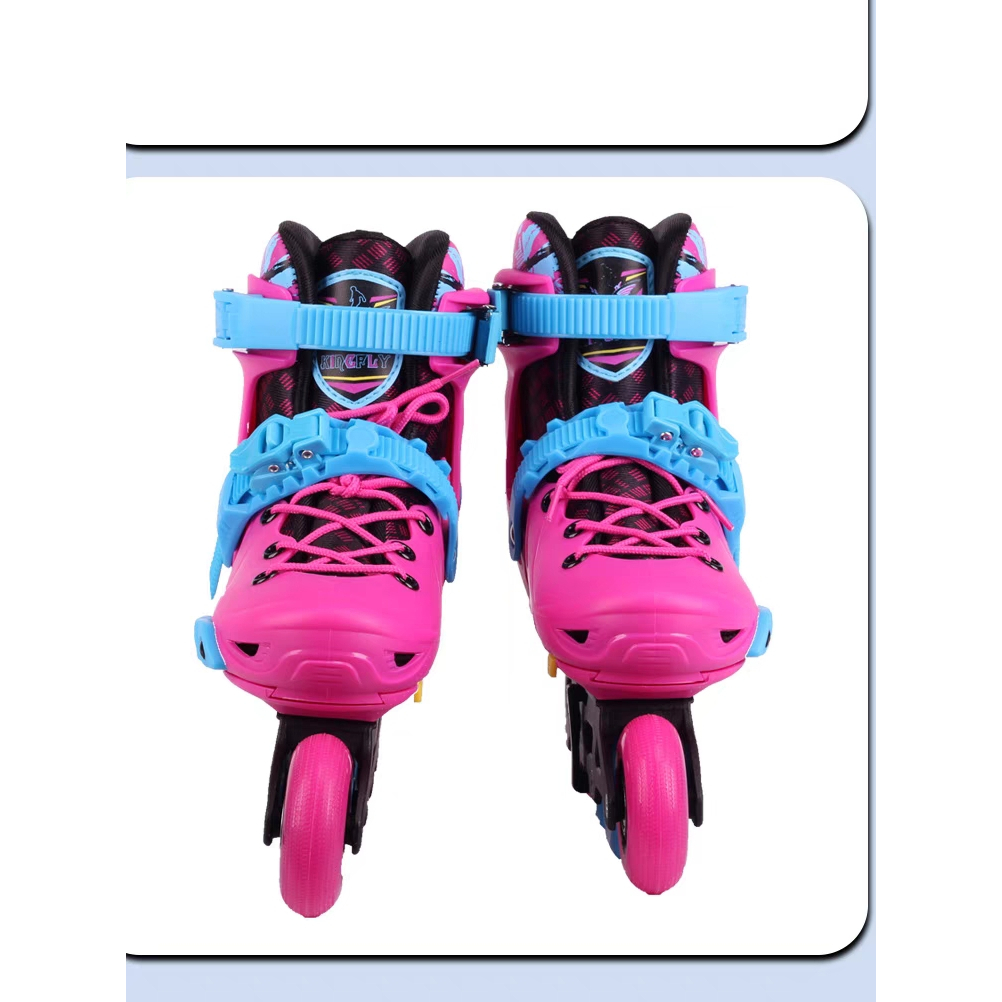 Giày Trượt Patin Trẻ Em KINGFLY W-198 Cao Cấp Cho Bé Màu Hồng Màu Xanh