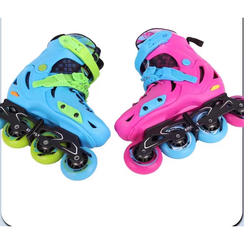 Giày Trượt Patin Trẻ Em KINGFLY W-198 Cao Cấp Cho Bé Màu Hồng Màu Xanh