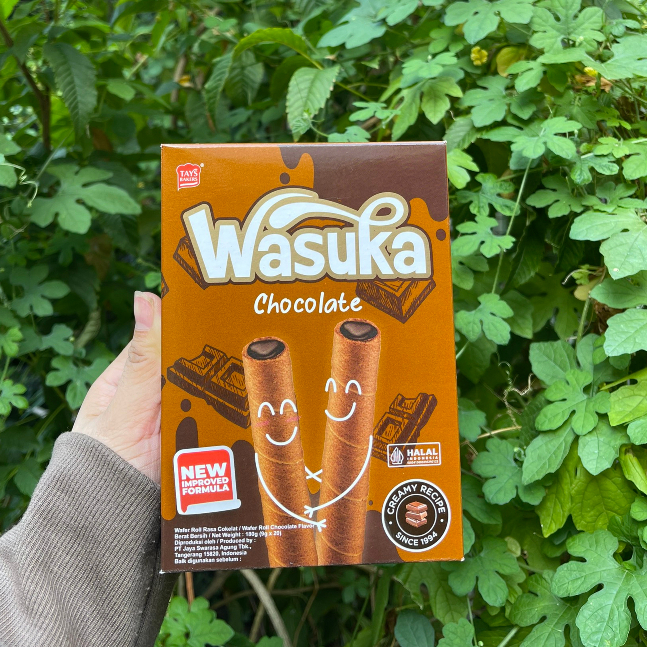 Bánh Quế Wasuka Premium Rolled Wafer Vị Chocolate, Phô Mai