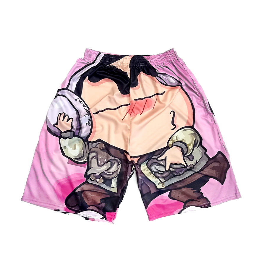 Quần đùi hoạt hình Cushine nhiều mẫu, quần short unisex phom rộng