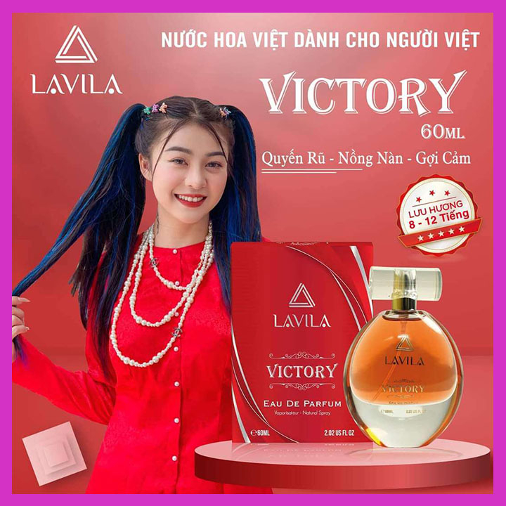 NƯỚC HOA NỮ LAVILA VICTORY EDP 60ML - TẶNG NƯỚC HOA NỮ 12ML