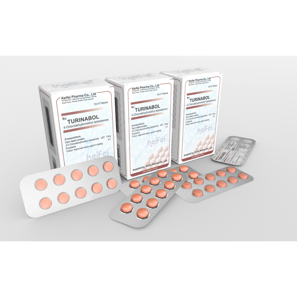 Turinabol TBOL 10MG -KEIFEI - HỘP 100 VIÊN