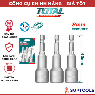 Bộ mũi bắn vít tol có nam châm hút total tac270832