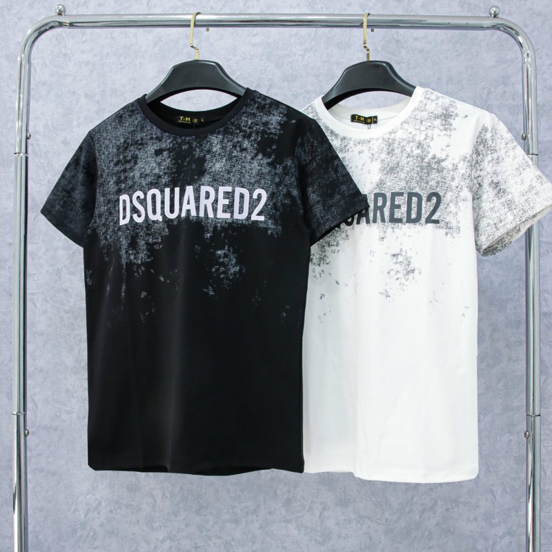 Áo Thun Cotton Nam Nữ Cọc Tay IN CHỮ LOANG KHÓI CTTN