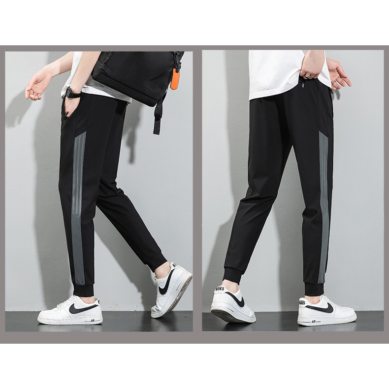 Quần Thể Thao Nam big size Mặc Hè,Quần Dài Nam big size Vải Thun Lạnh Cao Cấp,Bo Ống thoáng mát cho người từ 80-130kg