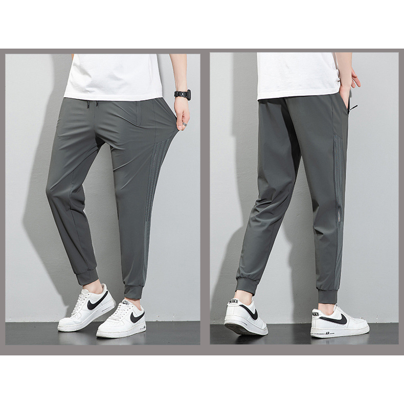 Quần Thể Thao Nam big size Mặc Hè,Quần Dài Nam big size Vải Thun Lạnh Cao Cấp,Bo Ống thoáng mát cho người từ 80-130kg