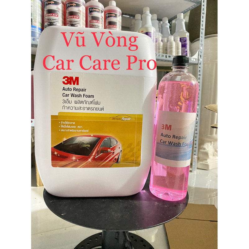 Xà bông rửa xe bọt tuyết 3M Car Wash Foam, rửa xe máy và xe ô tô