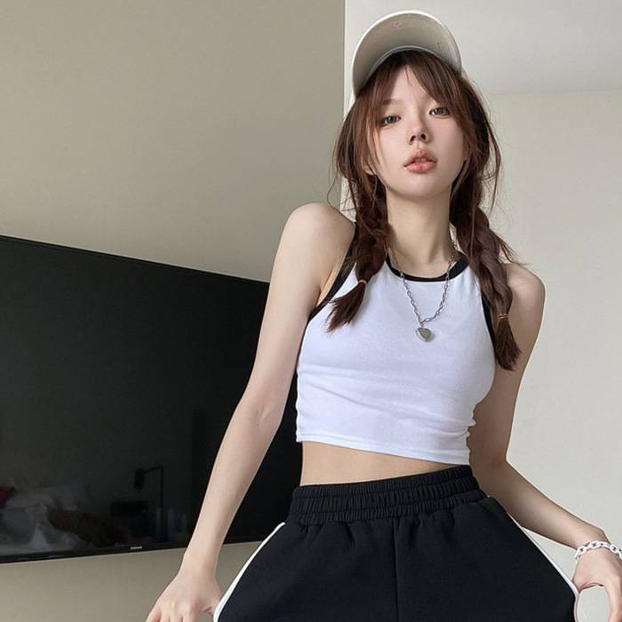 Áo croptop, Áo ba lỗ nữ sát nách vải bozip tăm hàn ôm body, gân mềm mát Vati shop | BigBuy360 - bigbuy360.vn