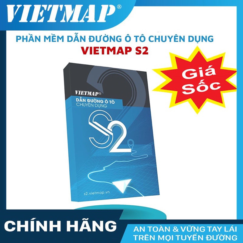 Phần mềm Vietmap S2 dẫn đường chuyên dụng cho ô tô