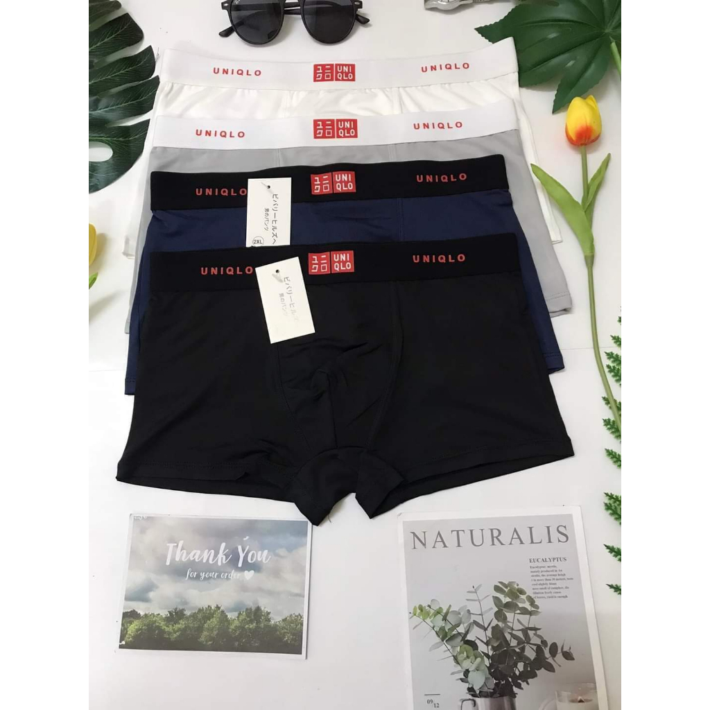 QUẦN BOXER NAM UNIQLO NAM TRƠN COTTON