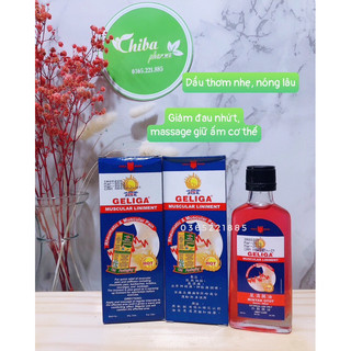 Dầu ớt nóng Geliga 60ml- giảm đau nhứt, massage