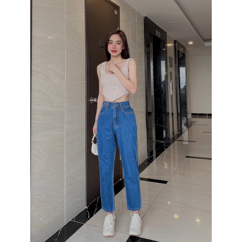 Quần Jeans cotton basggy