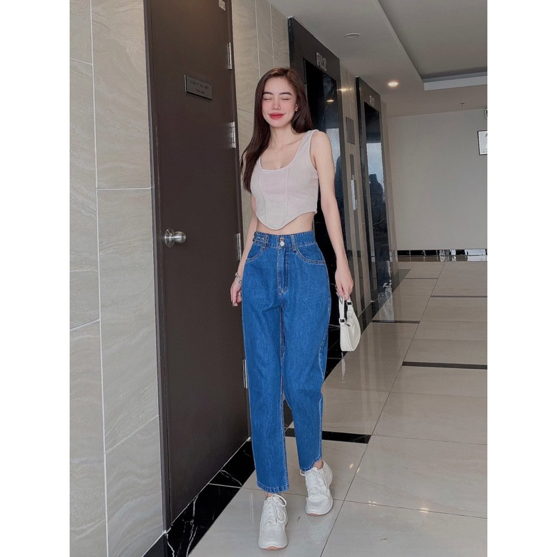 Quần Jeans cotton basggy