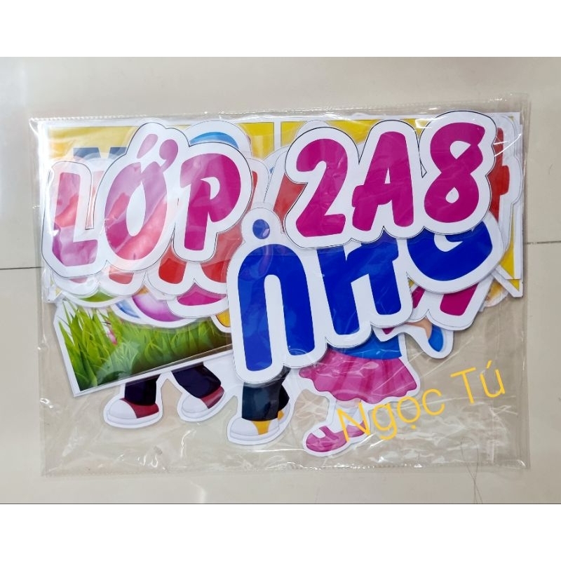 Chào mừng Phụ Huynh học sinh - In màu + Éplatic + Sẵn nam châm lá