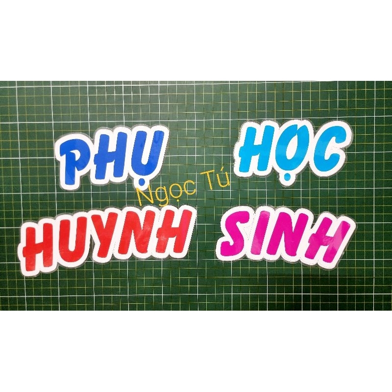 Chào mừng Phụ Huynh học sinh - In màu + Éplatic + Sẵn nam châm lá