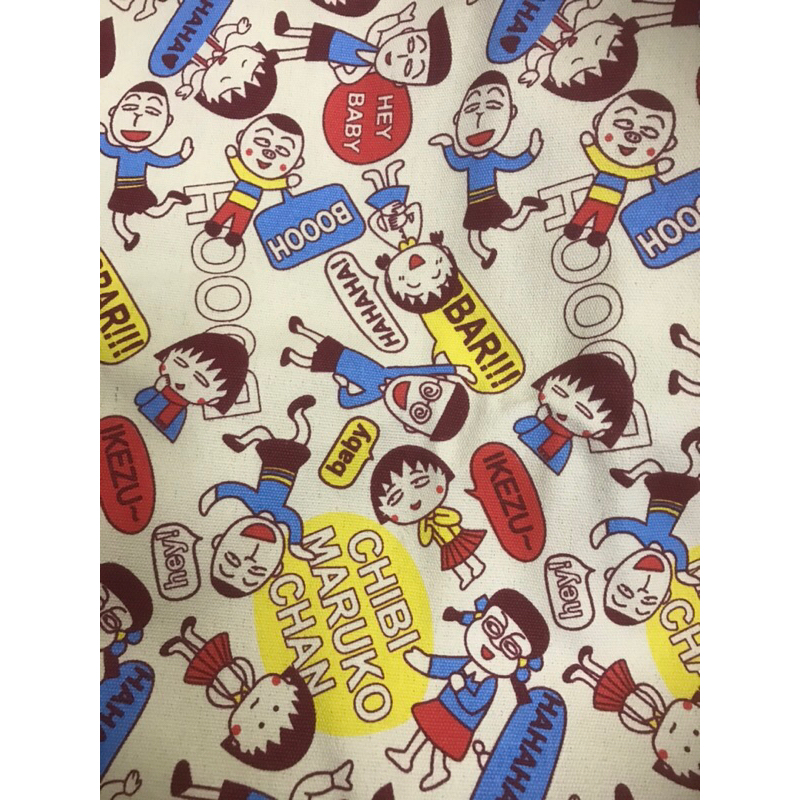 Vải bố, vải canvas các hình kute siêu xinh, vải dày may túi ví, balo rút