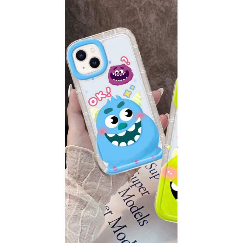 Ốp Điện Thoại TPU trong công ty quái vật Mềm Trong Suốt Chống Sốc Cho IPhone 1411 12 Pro XS Max X XR 7 8 Plus