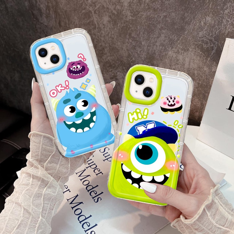 Ốp Điện Thoại TPU trong công ty quái vật Mềm Trong Suốt Chống Sốc Cho IPhone 1411 12 Pro XS Max X XR 7 8 Plus