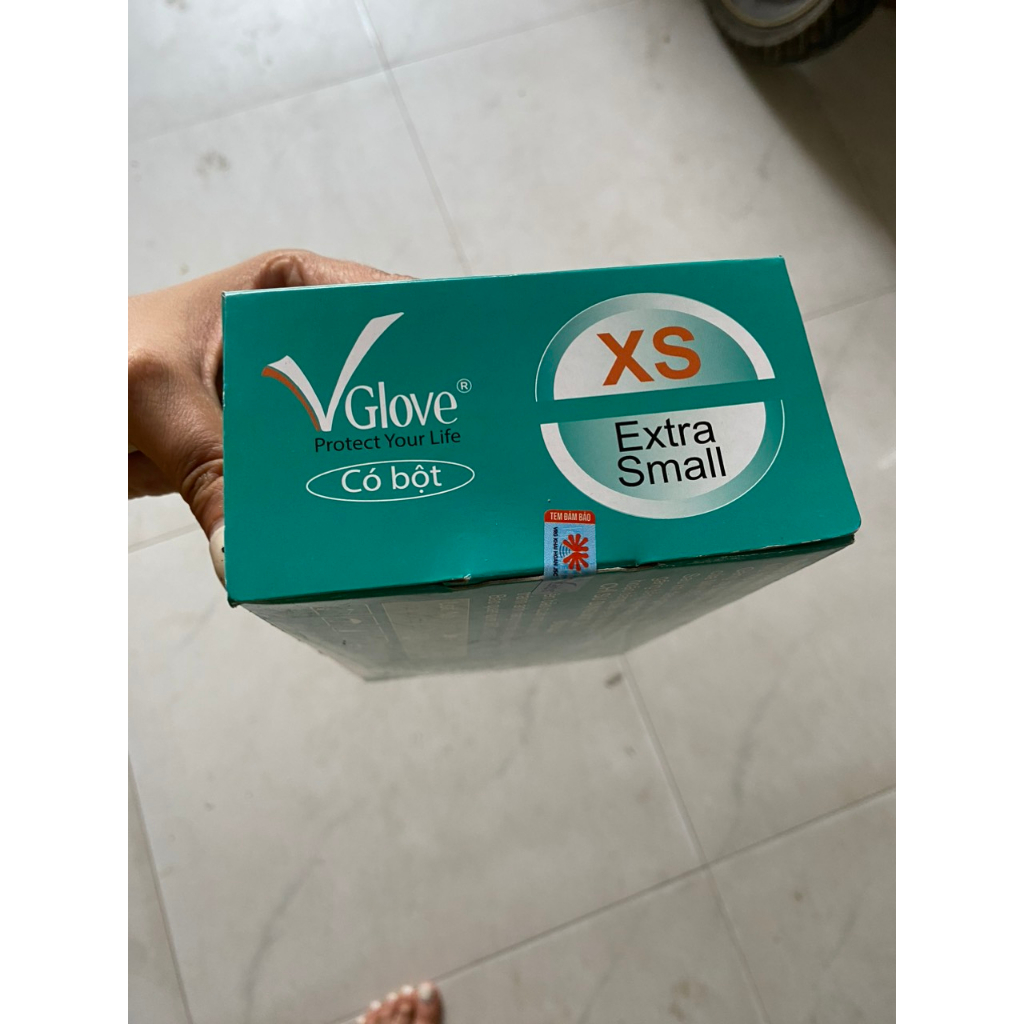 Bao tay y tế vglove có bột, găng tay y tế, găng tay cao su y tế hàng chính hãng chuyên dùng cho y tế, spa , thẩm mỹ việ