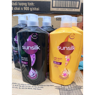 Dầu gội sunsilk 900g đen và vàng