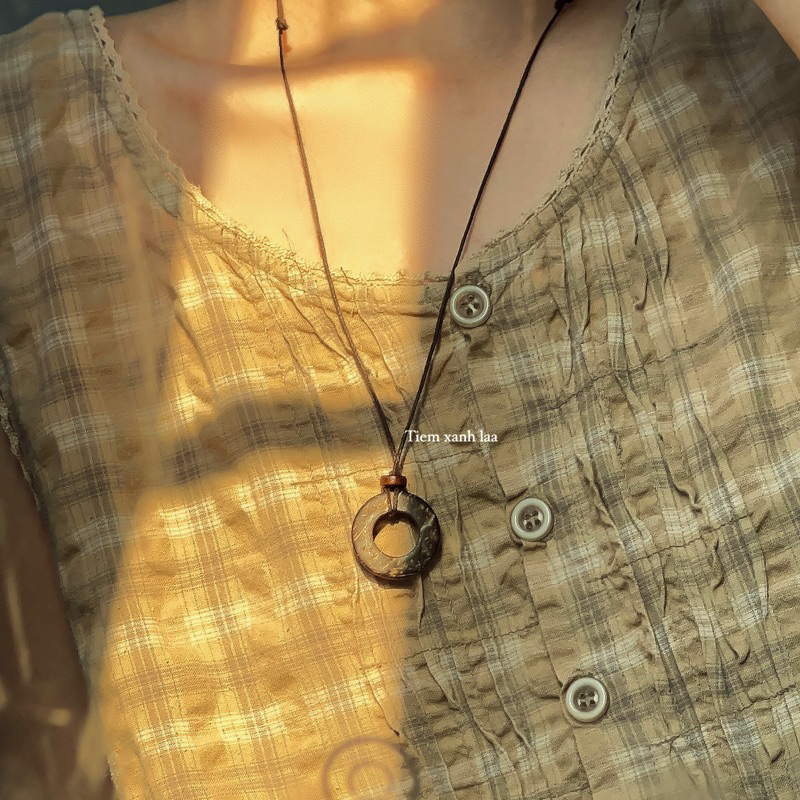Dây chuyền phong cách vintage khoen tròn 1 | Tiệm xanh láa