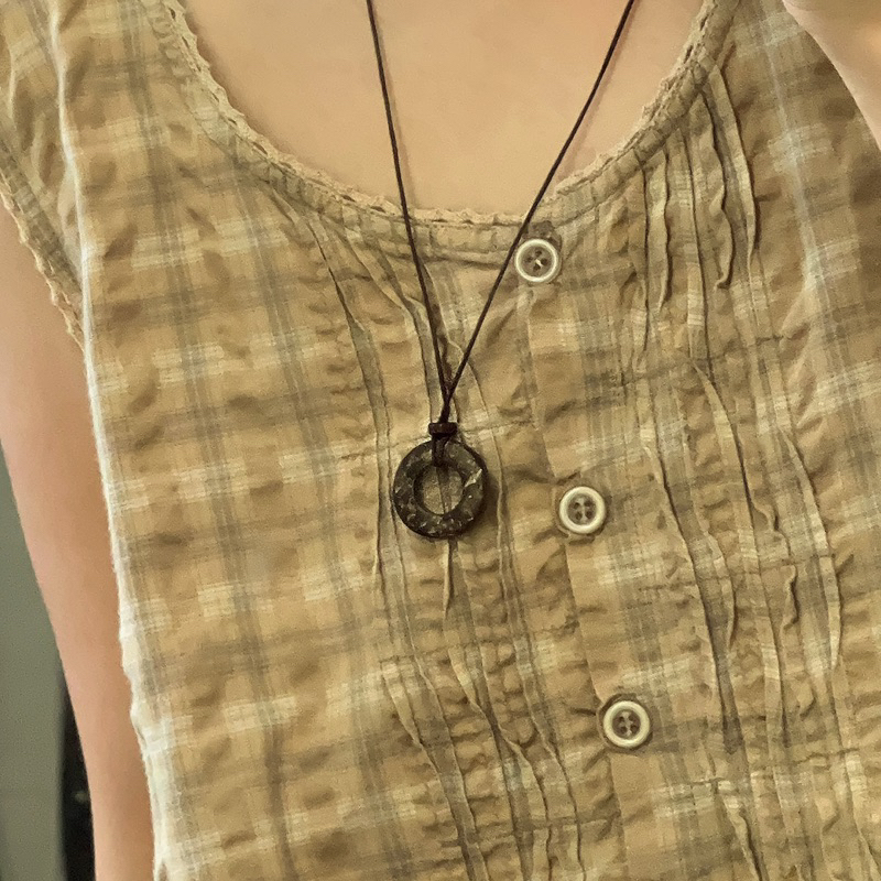 Dây chuyền phong cách vintage khoen tròn 1 | Tiệm xanh láa