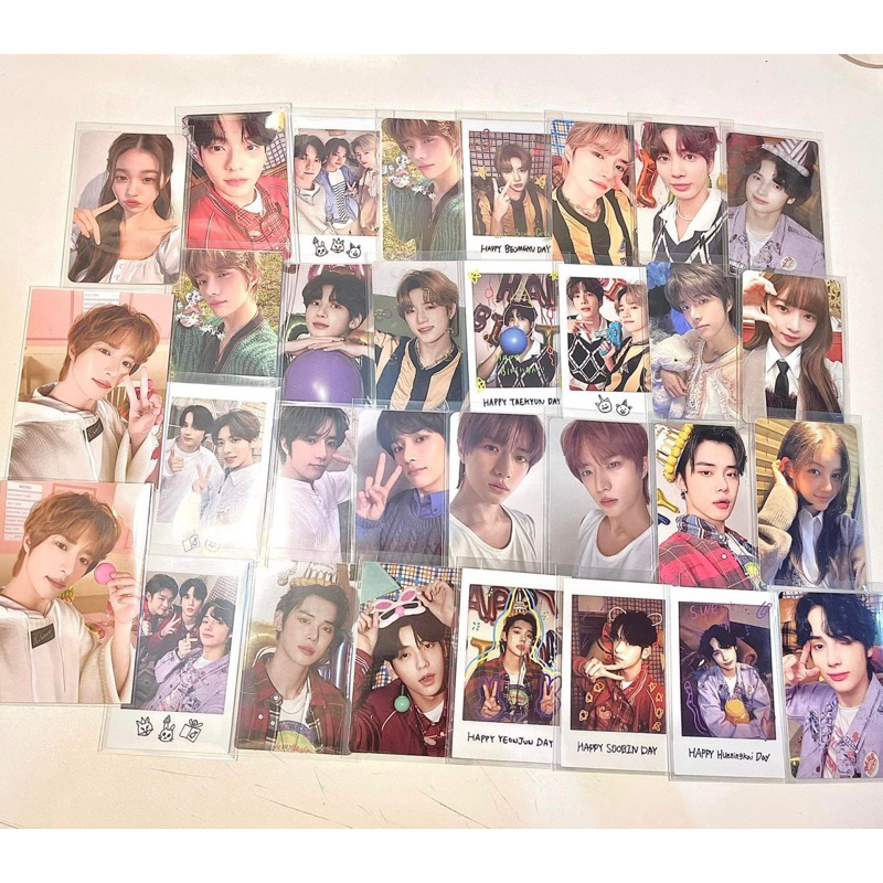 Photocard Thẻ bo góc TxT IVE Tomorrow X Together Huening Kai Choi Soobin YeonJun Beomgyu Taehyun kpop hybe
