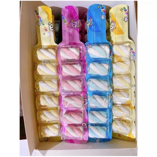 Sỉ hộp 30 vỉ kẹo dẻo mashmallow xoắn