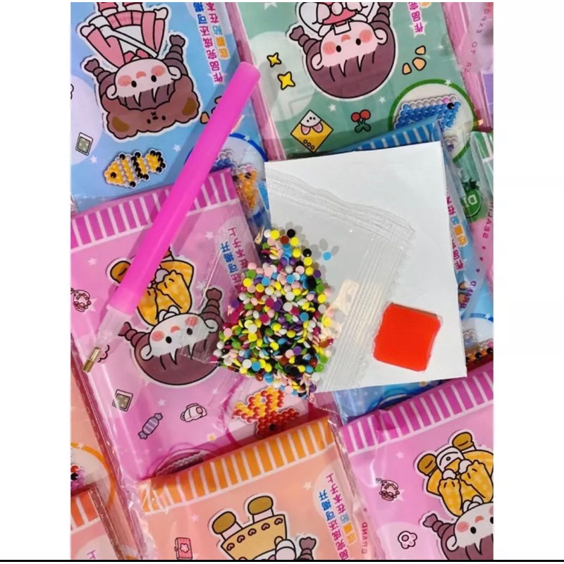Sủ vỉ 20 bộ sticker đính đá đáng yêu