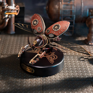 [Bản Quốc Tế] Mô hình lắp ráp ROKR Bọ Cánh Cứng Tê Giác Rhinoceros Beetle Model DIY 3D Puzzle MI01 DIY. Có đèn Led.