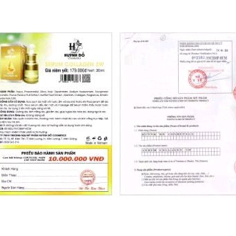 Serum Collagen 3W Huỳnh Đỗ 30ML Căng Bóng, Trắng Sáng, Trẻ Hoá, Se Khít Lỗ Chân Lông