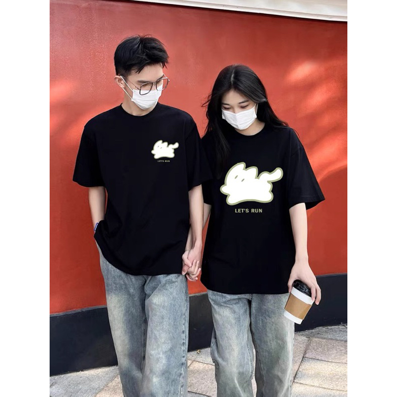 Áo phông đôi chó cún Run Neocouple
