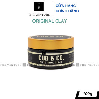 Sáp vuốt tóc nam cub & co original clay chính hãng - 100 gram