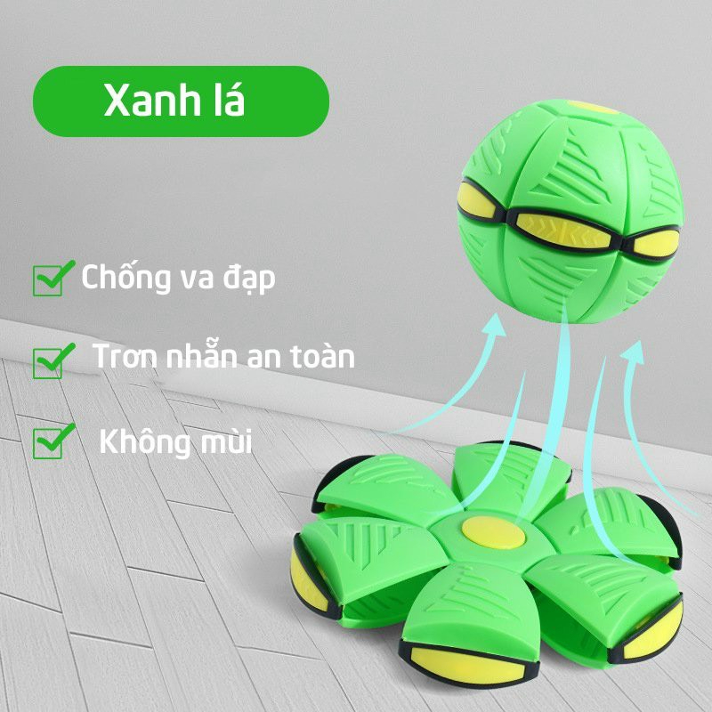 Đồ Chơi Bóng Ném Biến Hình Đĩa Bay UFO Có Đèn Bóng Ma Thuật