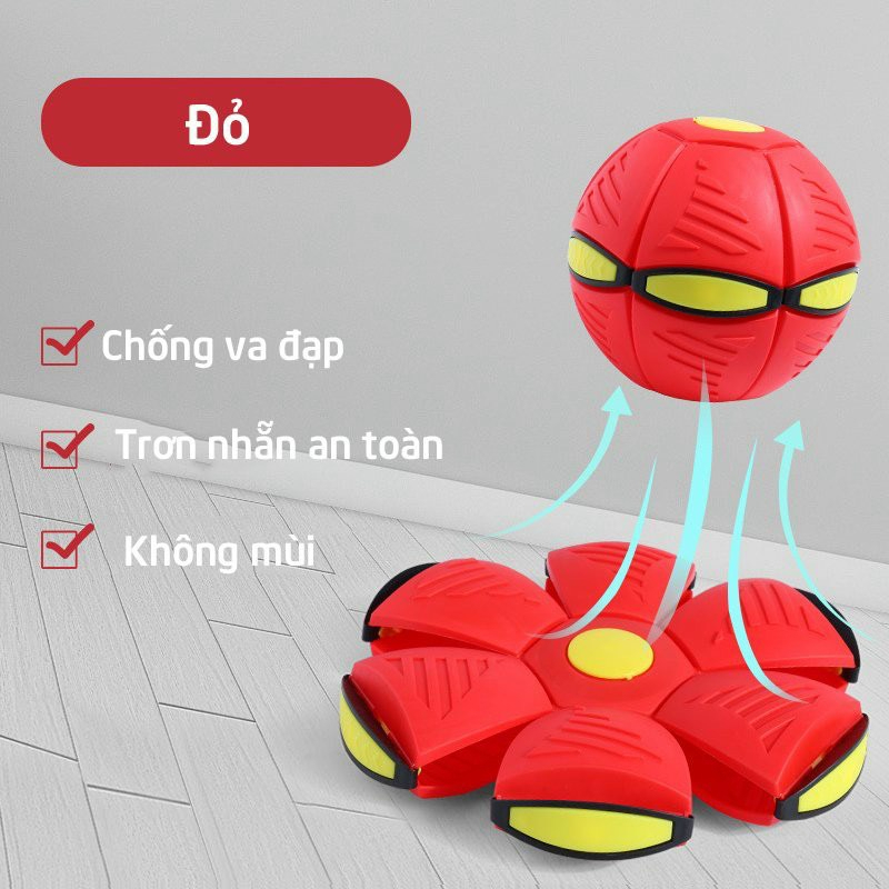 Đồ Chơi Bóng Ném Biến Hình Đĩa Bay UFO Có Đèn Bóng Ma Thuật