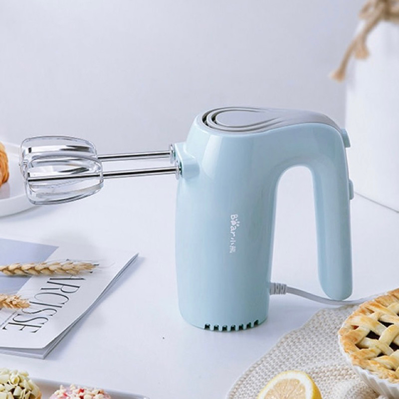 Máy đánh trứng cầm tay 5 tốc độ BEAR DDQ-A01G1 / DDQ-B02P5 màu hồng - xanh bảo hành 12 tháng