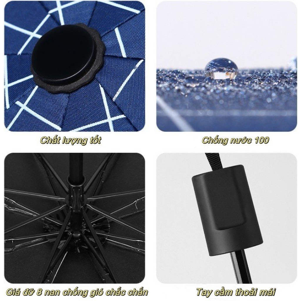 Ô dù đi mưa nắng vải dù du lịch đã ngoại gấp mở gọn gàng màu trơn dễ thương thời trang giá rẻ quà tặng nữ xinh