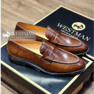 Giày lười loafer da thật westman w002mt